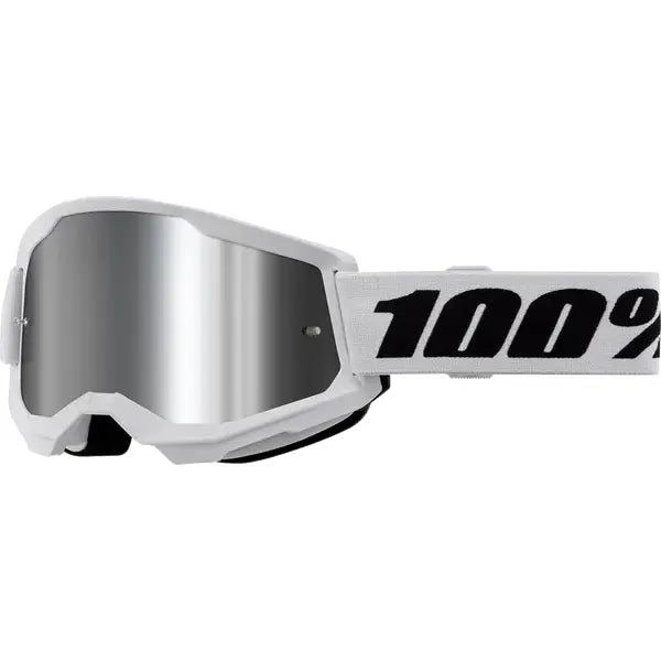 100% Goggles Strata 2 Vit Spegelglas
