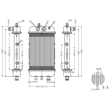 Kylare Derbi Senda 50, Aprilia RX 50, SX 50, Gilera RCR 50, SMT 50