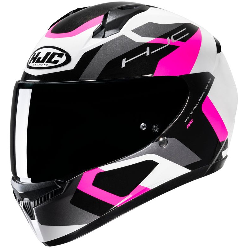 HJC Hjälm C10 Svart/Rosa