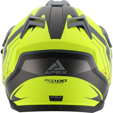 APEX AI100 Adventure-hjälm Mojave Grå/Gul