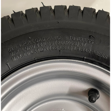 Däck till slaghack 77-12490 16x6.50-8 ink. fälg