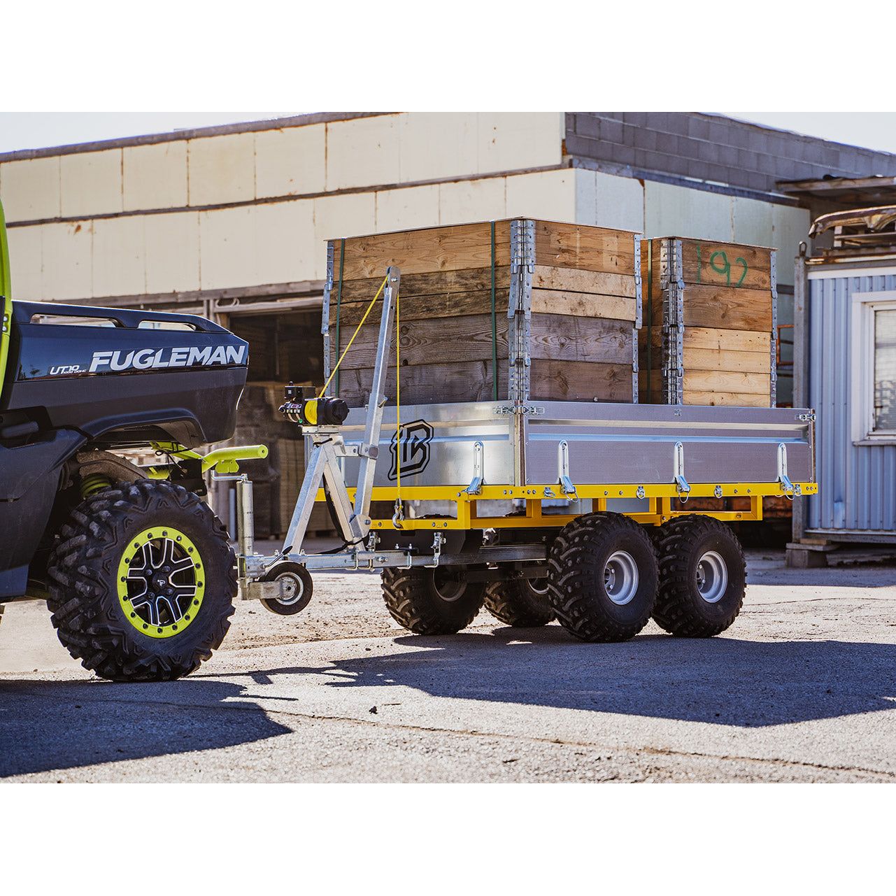 IB Fjärrstyrd komplett Tippbar ATV vagn boggie FD-1200