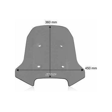 WRS Ruta Dark Smoke Mörktonad CFMOTO 450 MT