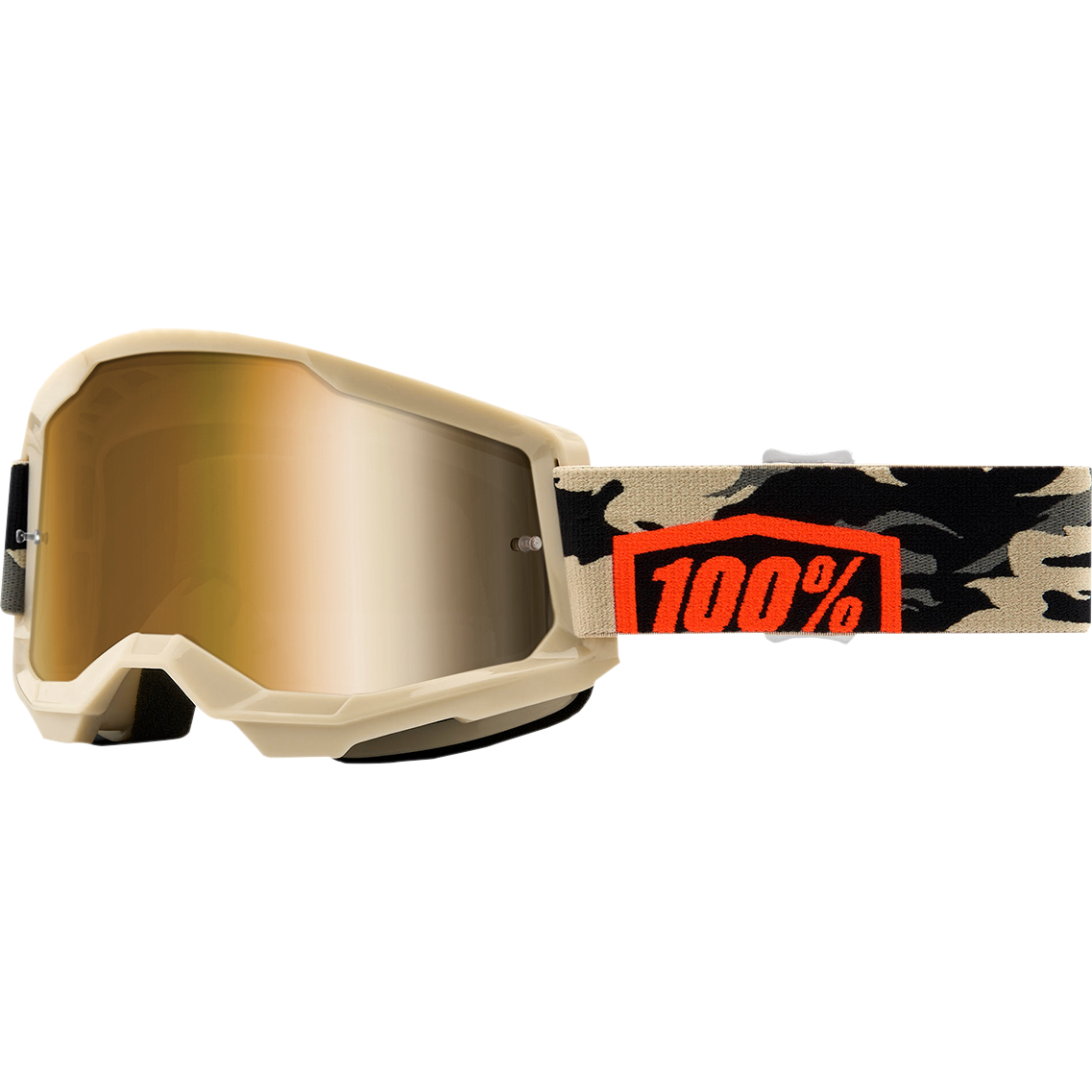 100% Goggles Strata 2 Kombat Gold MIR