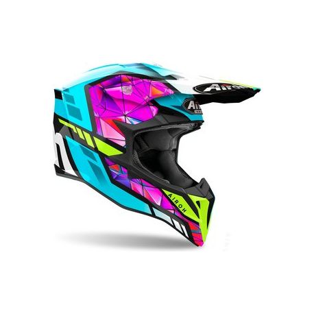 Airoh Crosshjälm Wraaap 22.06 Diamond Blå/Rosa