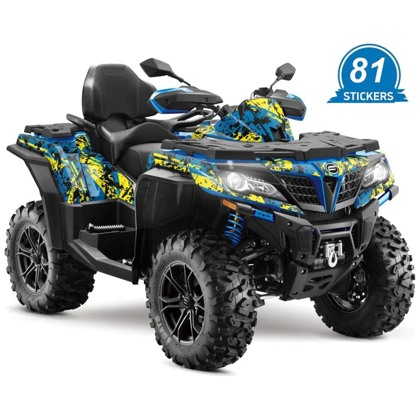 Dekalkit CFMOTO 850 & 1000 Blå/Gul 2018-2023