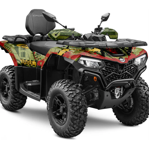 Dekalkit CFMOTO 450 & 520 2023- Grön/Röd