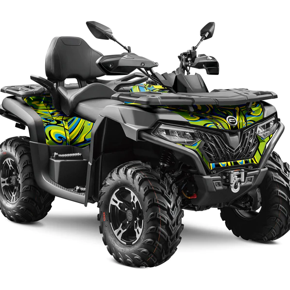 Dekalkit CFMOTO 625 2020- Gul/Blå/Grön