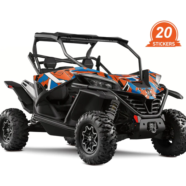 Dekalkit CFMOTO ZFORCE 1000 SPORT Orange/Blå