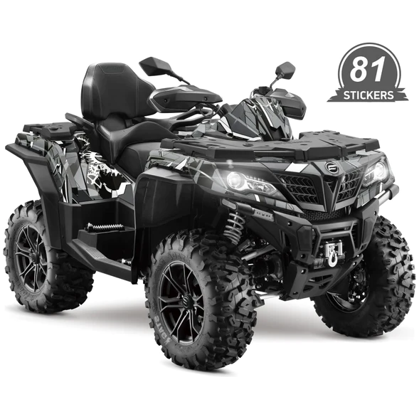 Dekalkit CFMOTO 850 & 1000 Svart/Grå 2018-2023