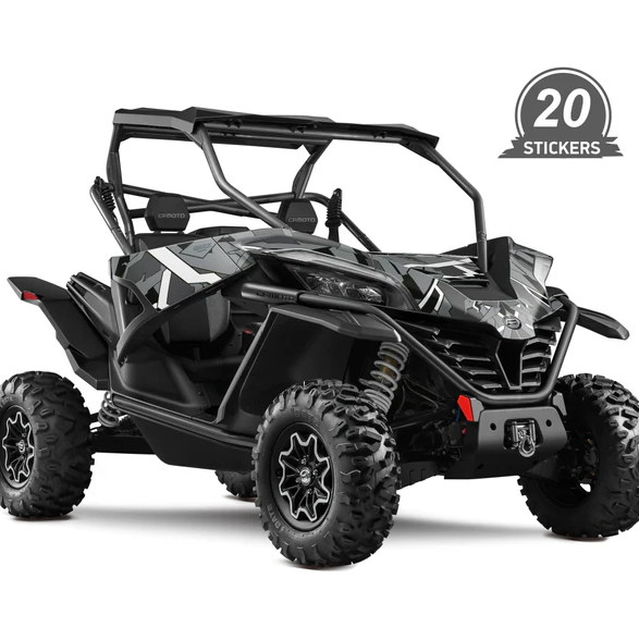 Dekalkit CFMOTO ZFORCE 1000 SPORT Svart/Grå