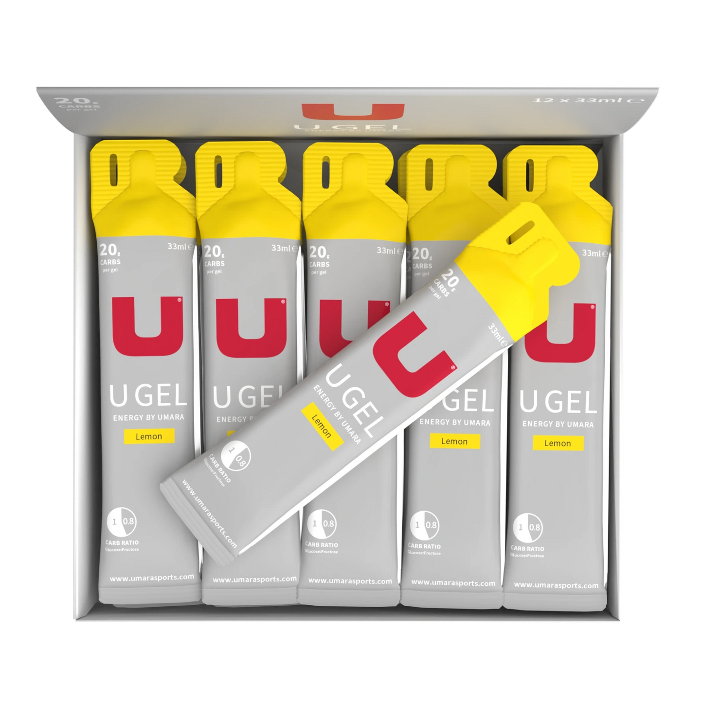 UMARA U GEL 20g Kolhydrater - 12st Citron