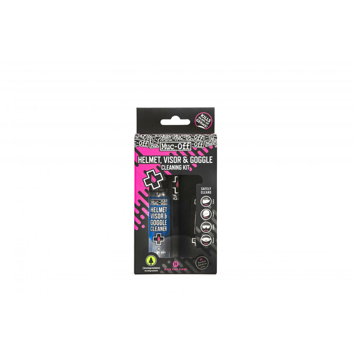 MUC-OFF Hjälm & visirrengörings Kit