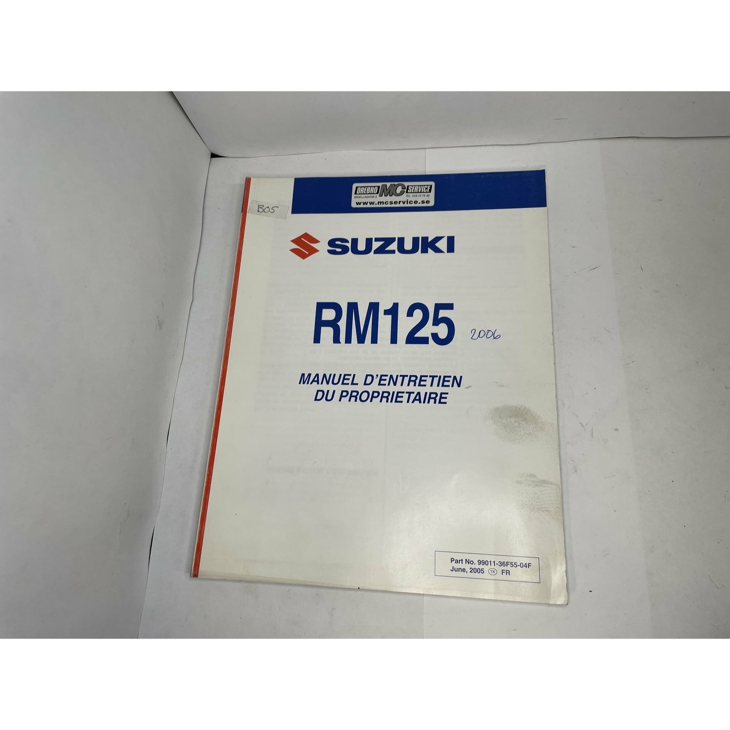 Handbok SUZUKI RM125 2006