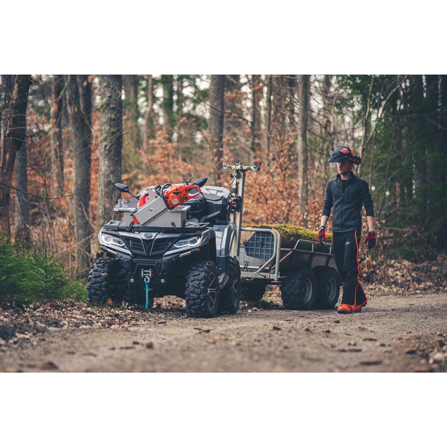 BLACK WOLF Motorsågslåda för ATV