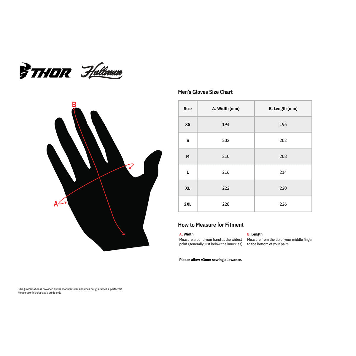 Thor crosshandskar AGILE HERO RD/WH