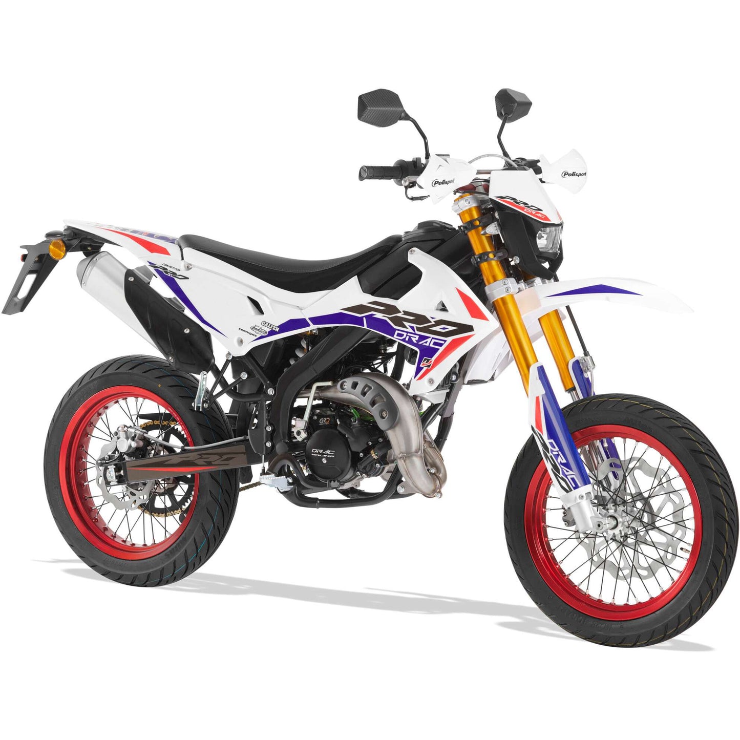 Drac SM PRO Competition crossmoped Vit 45km/h