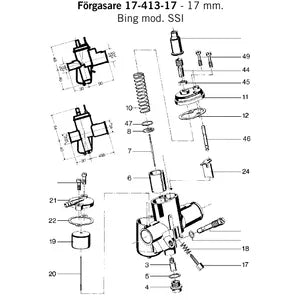 Flottör P20 Bing SSI - Zündapp
