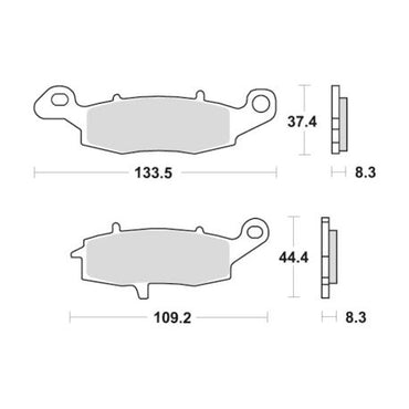 Sbs Bromsklossats Ceramic