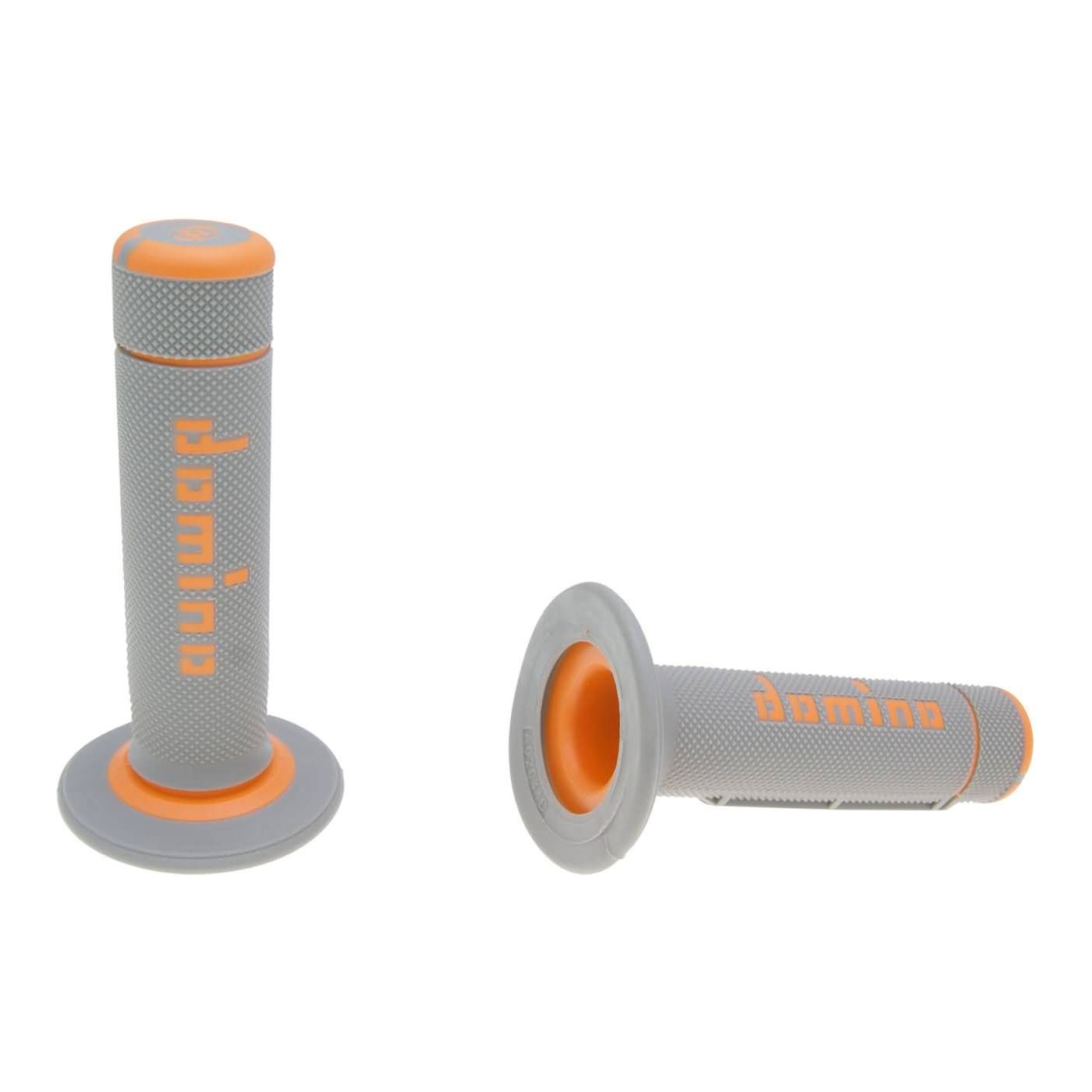Handtag Domino Crossmoped Halv-räfflade Grå/Orange