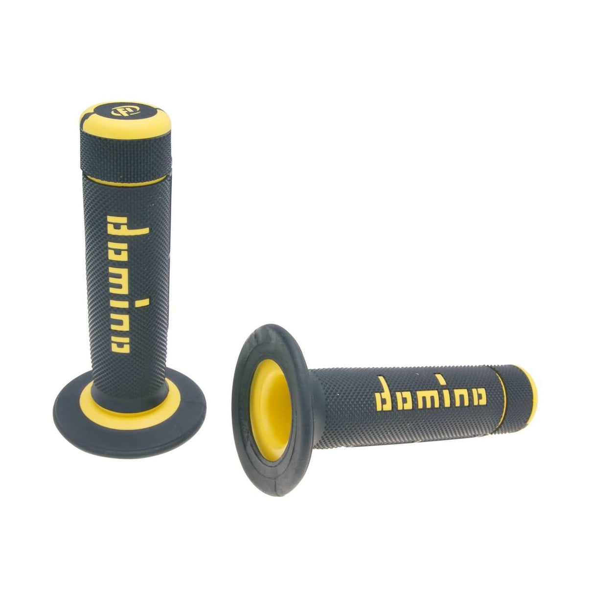 Handtag Domino Crossmoped Halv-räfflade Svart/Gul