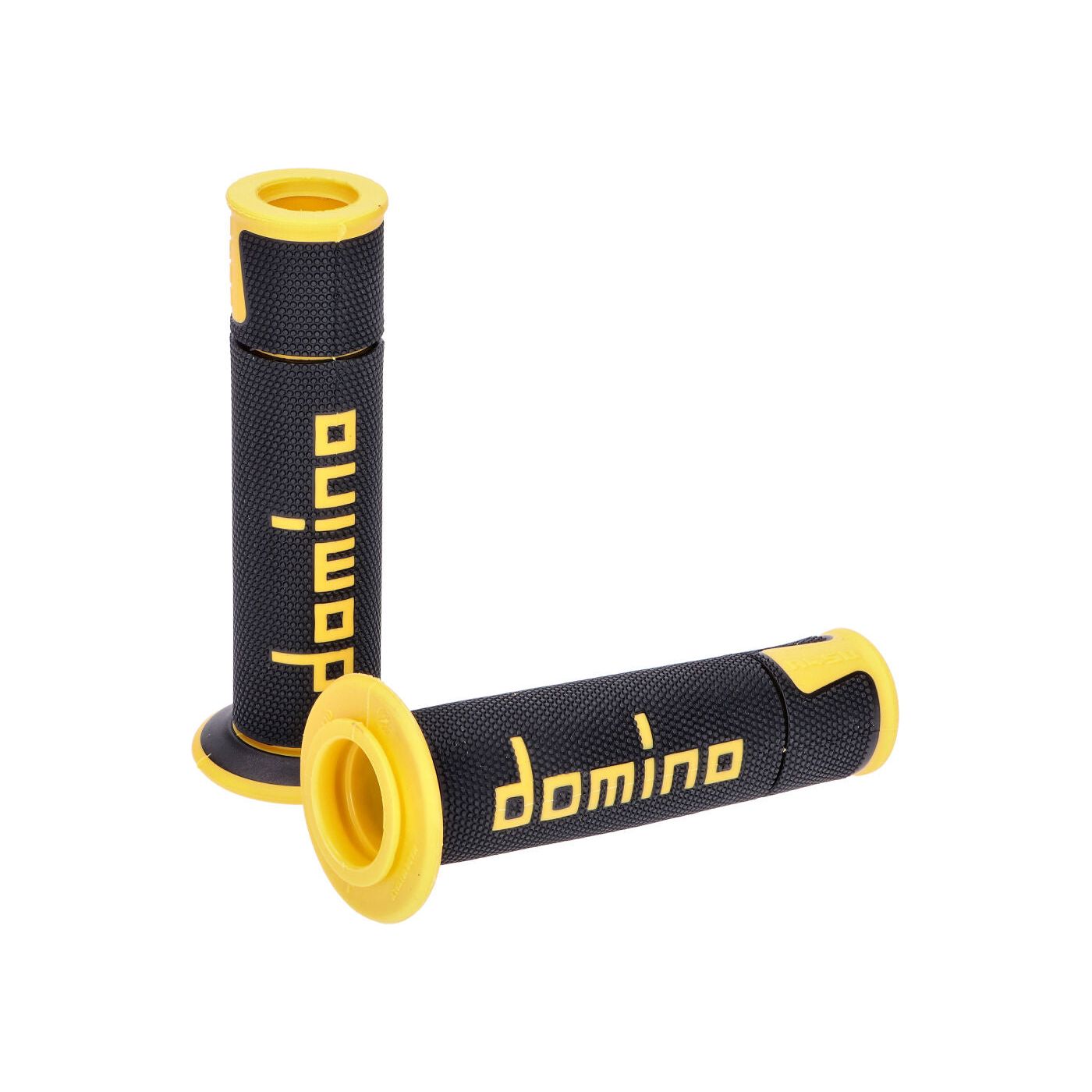 Handtag Domino öppen ände Scooter 120mm Svart/Gul