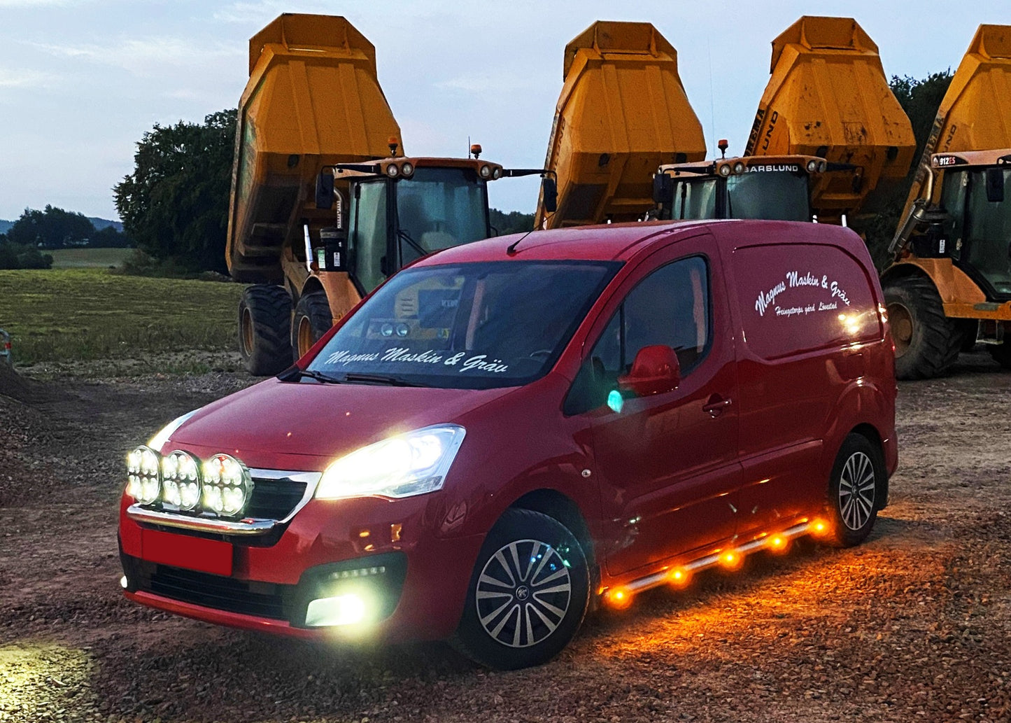 LEDSON Pearl Sidomarkeringsljus rund infällnad E-märkt, 12-24V