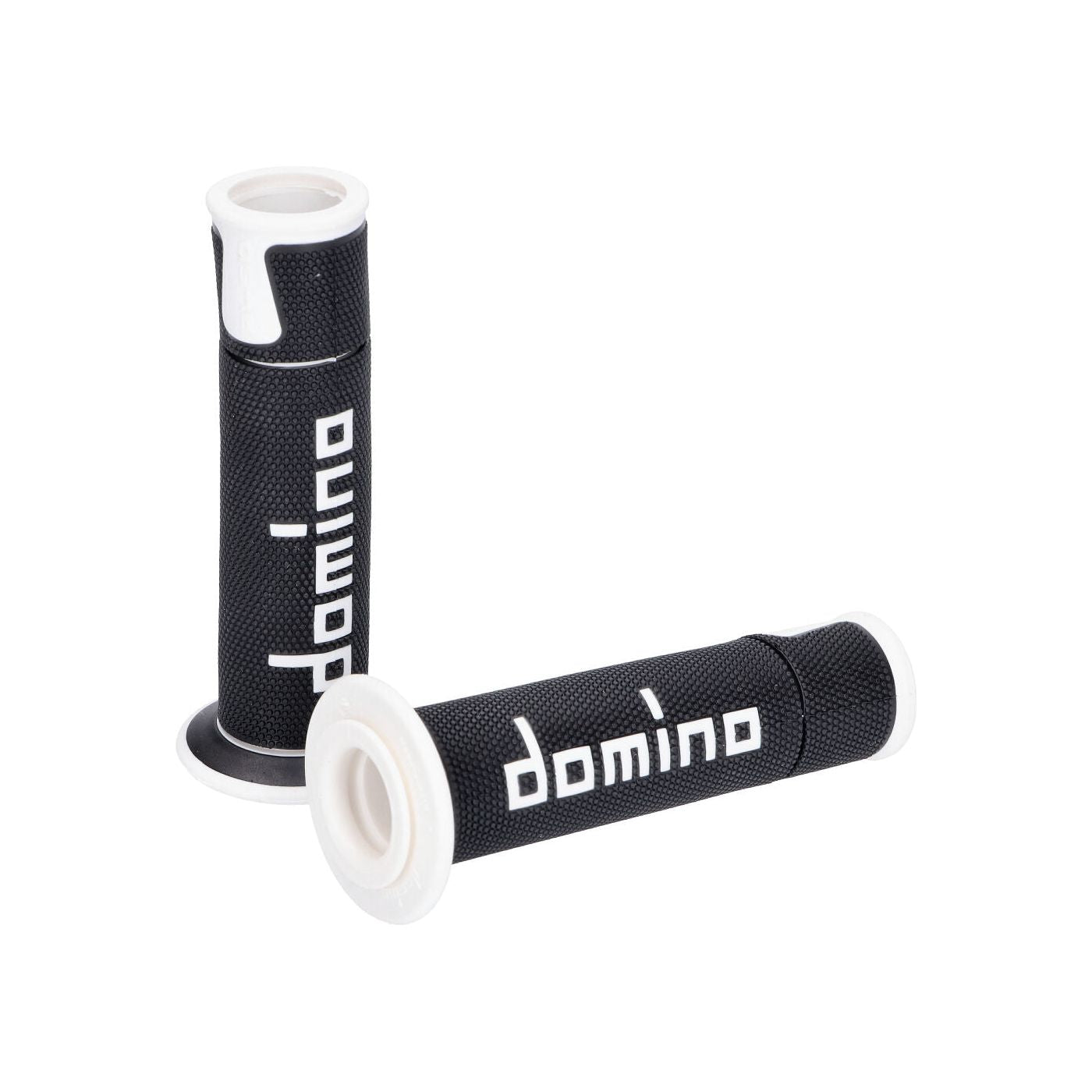 Handtag Domino öppen ände Scooter 120mm Svart/Vit