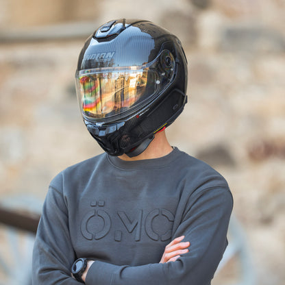 ÖMC Sweatshirt Skiffergrå/Grön - ÖREBRO MC SERVICE