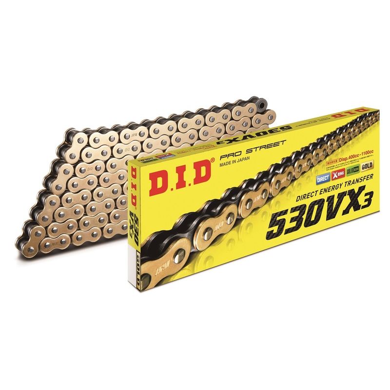 D.I.D 530VX3 G&B Kedja+Nitlås(ZJ) - ÖREBRO MC SERVICE