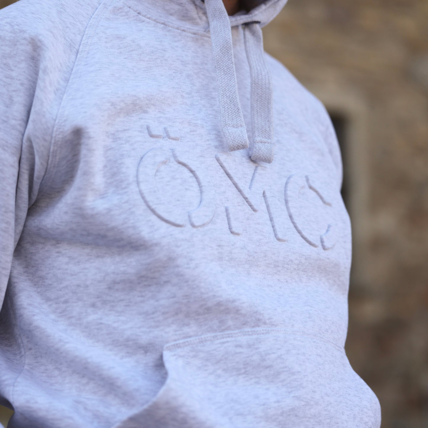 ÖMC Hoodie Ljusgråmelerad - ÖREBRO MC SERVICE
