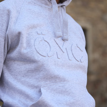 ÖMC Hoodie Ljusgråmelerad - ÖREBRO MC SERVICE