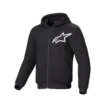Alpinestars Hoodie Chrome v2 Svart/Vit - ÖREBRO MC SERVICE