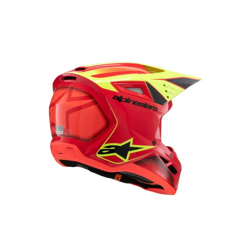 Alpinestars Barnhjälm SM3 Youth Röd/Gul Fluo/Svart - ÖREBRO MC SERVICE