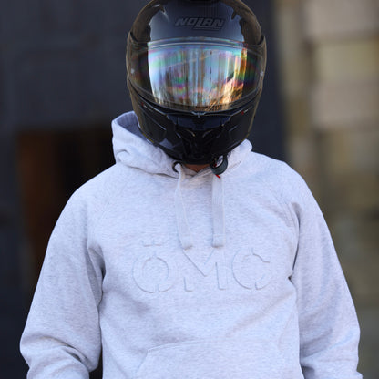 ÖMC Hoodie Ljusgråmelerad - ÖREBRO MC SERVICE