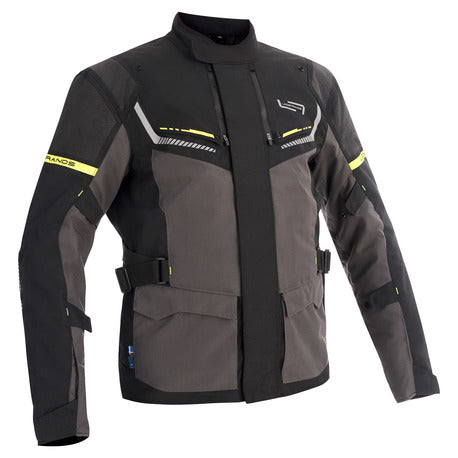 Lindstrands textiljacka Sylarna Mörkgrå/svart - ÖREBRO MC SERVICE