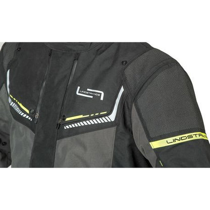 Lindstrands textiljacka Sylarna Mörkgrå/svart - ÖREBRO MC SERVICE