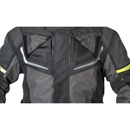 Lindstrands textiljacka Sylarna Mörkgrå/svart - ÖREBRO MC SERVICE