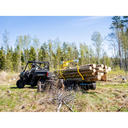IB Komplett Timmervagn med kran boggie IB 1200