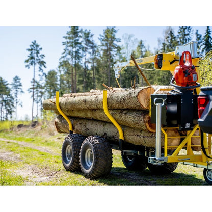 IB Komplett Timmervagn med kran boggie IB 1200