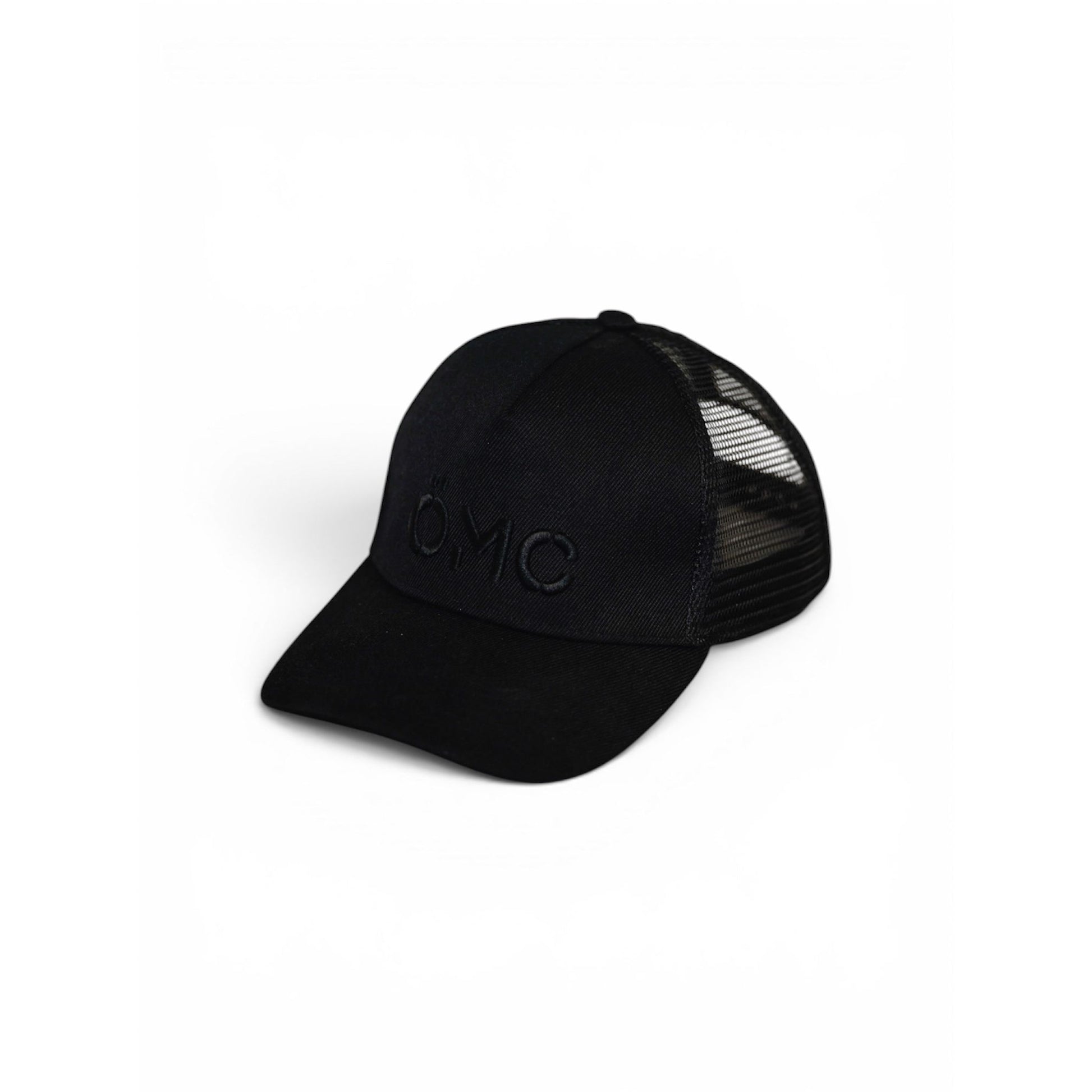 ÖMC Keps Trucker Svart 3D-brodyr - ÖREBRO MC SERVICE