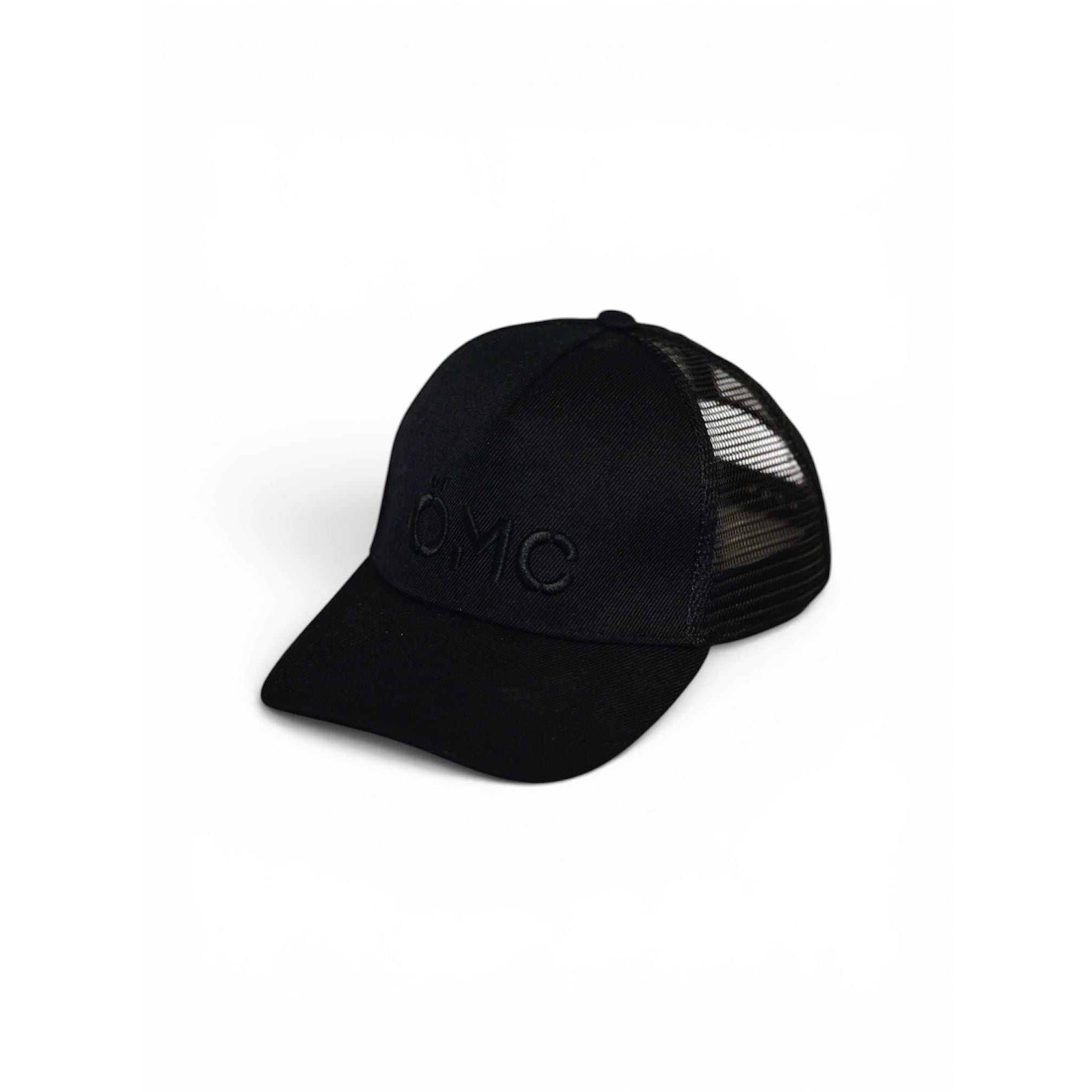 ÖMC Keps Trucker Svart 3D-brodyr - ÖREBRO MC SERVICE
