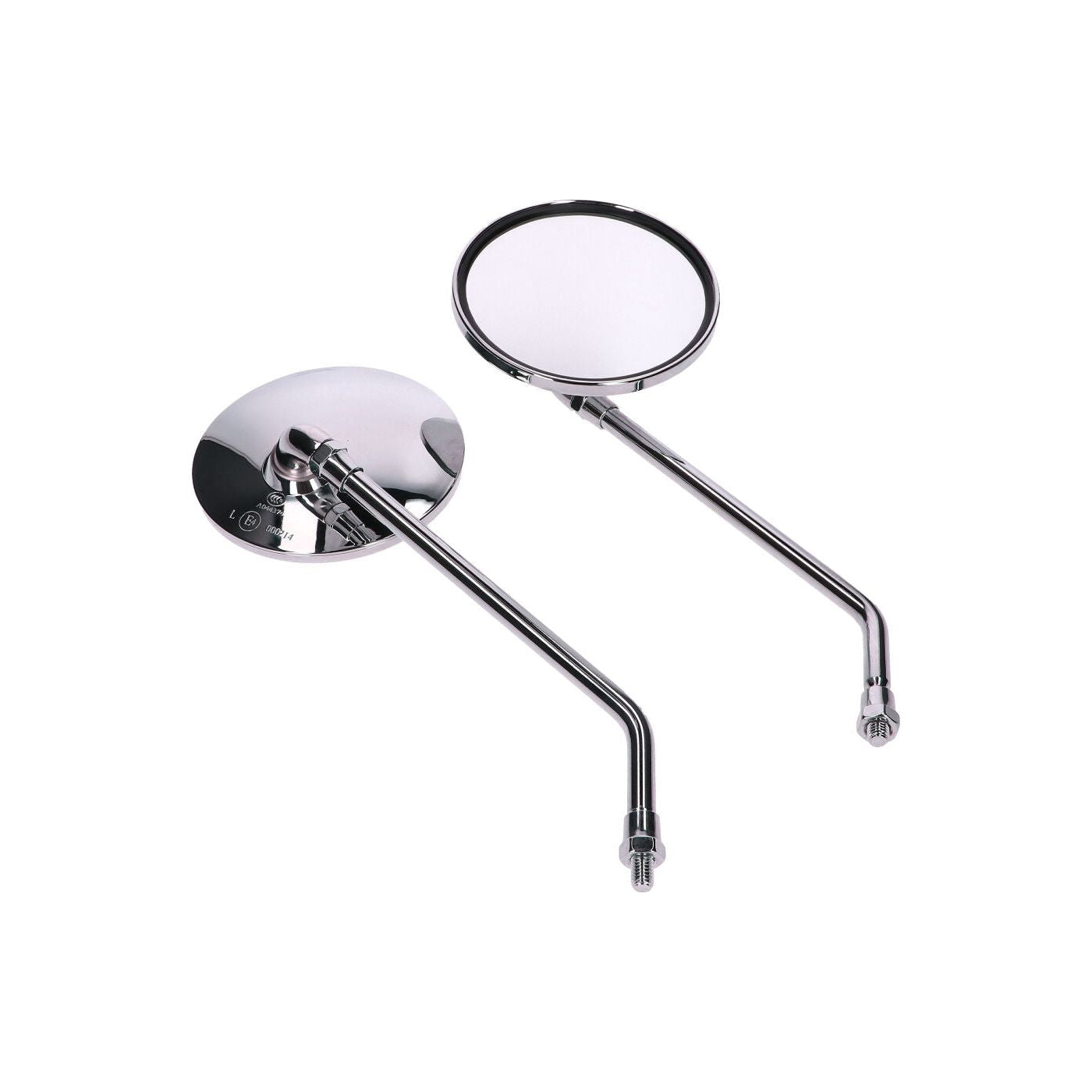 Backspeglar kit Chrome Runda 2-pack
