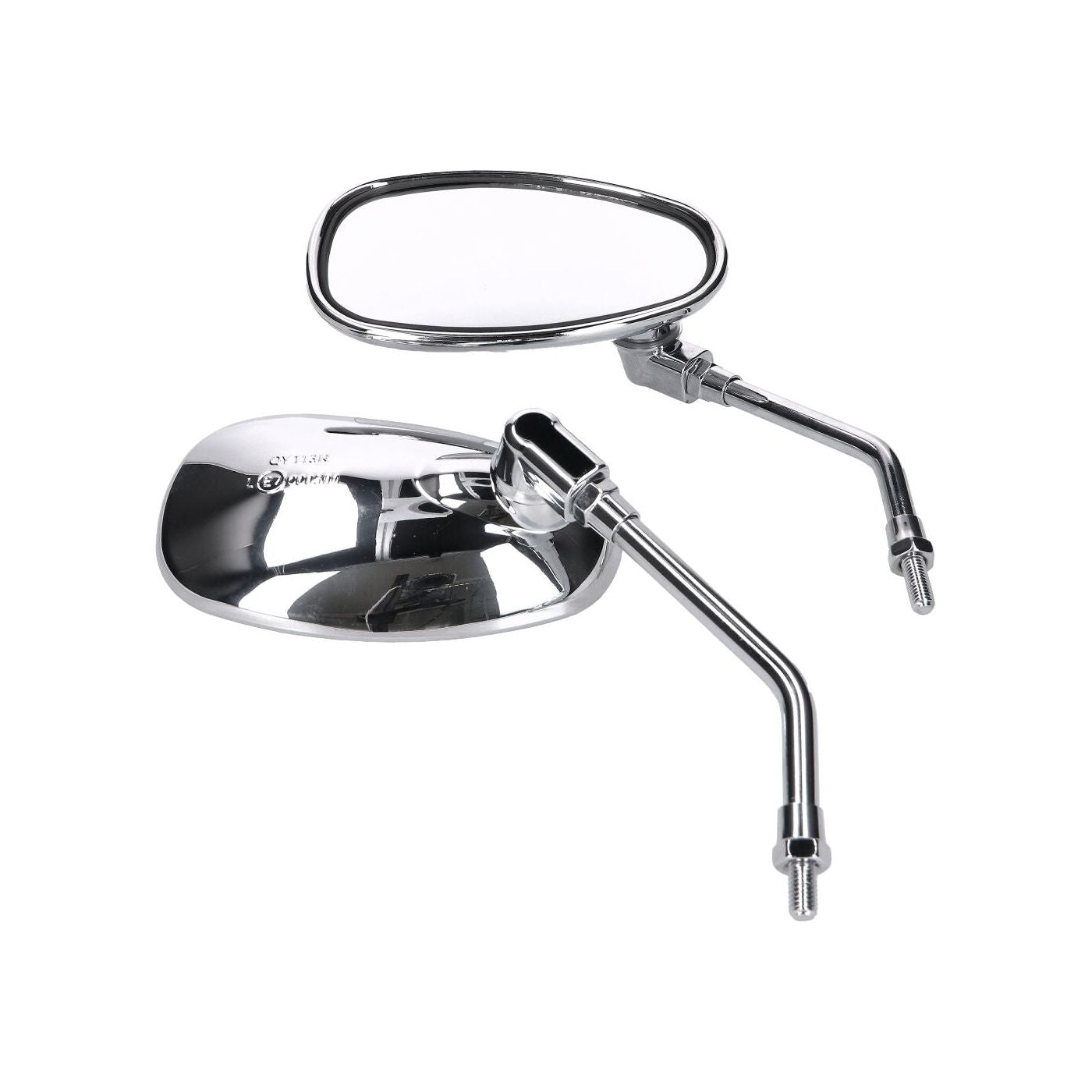 Backspeglar kit Chrome Oval 2-pack