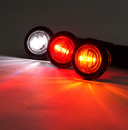 LEDSON Pearl Sidomarkeringsljus rund infällnad E-märkt, 12-24V