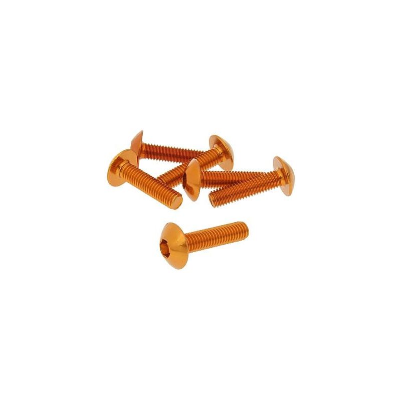 Skruvkit M6/M5 till kåpor 6st Orange VÄLJ STORLEK