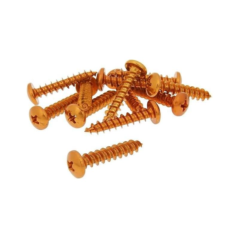 Kåpskruvar Skruvkit Olika storlekar 12-pack Orange