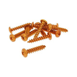 Kåpskruvar Skruvkit Olika storlekar 12-pack Orange