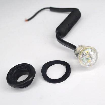 LEDSON Pearl Sidomarkeringsljus rund infällnad E-märkt, 12-24V