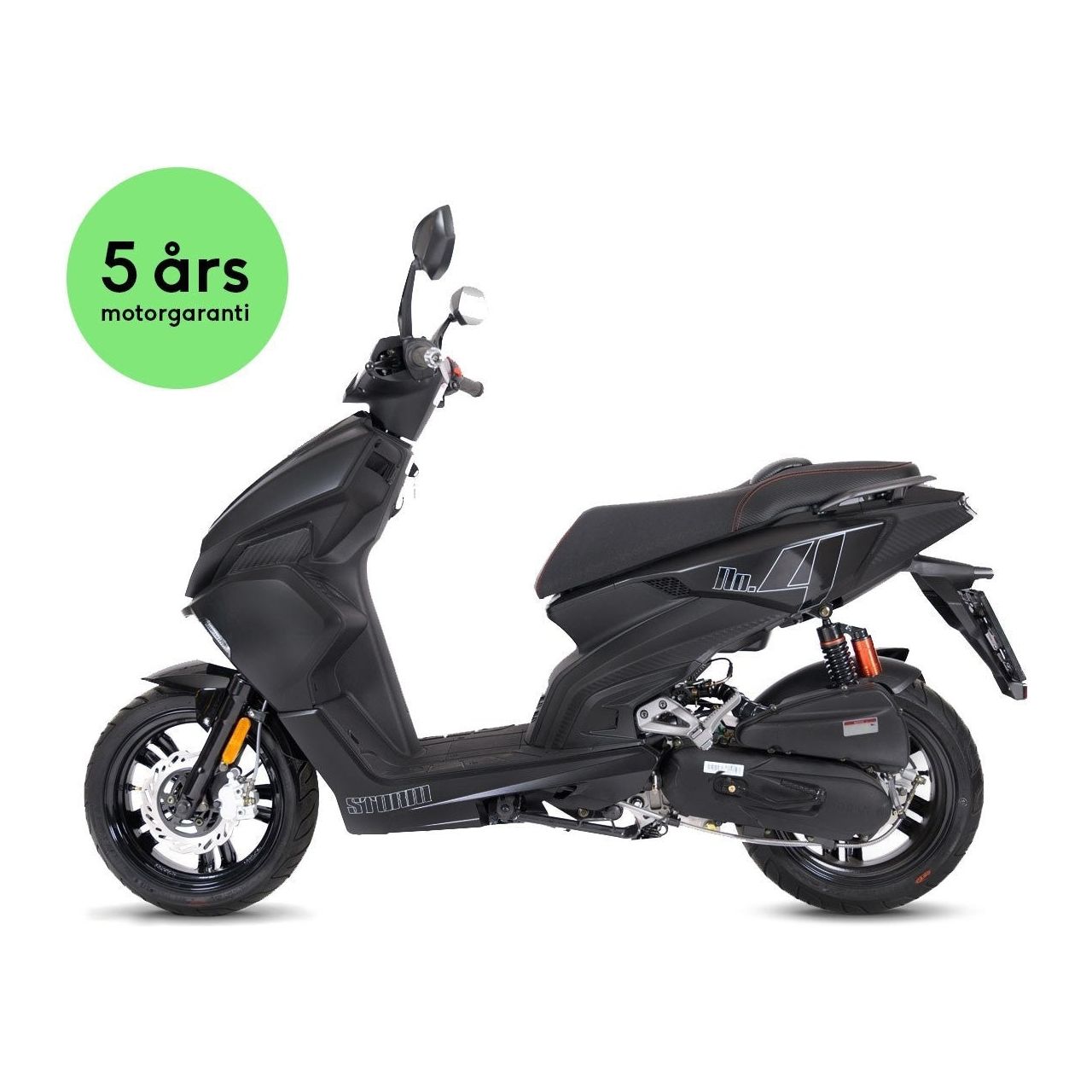 Drax Storm 45km/h Mattsvart Euro5